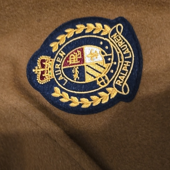 Ralph Lauren Crest-Patch Wool-Blend Coat - Picture 3 of 9
